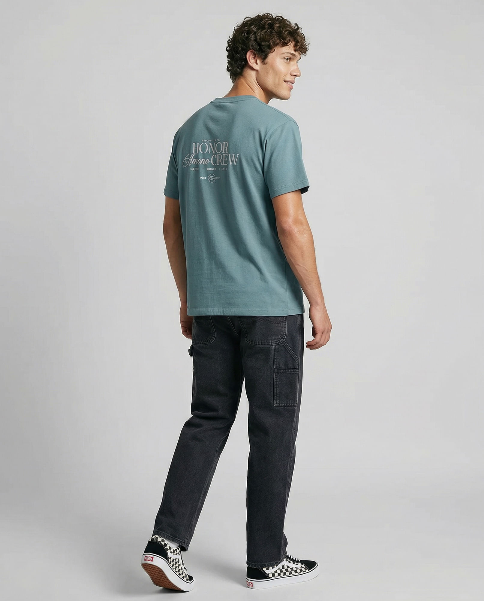 Jean recto medio para hombre