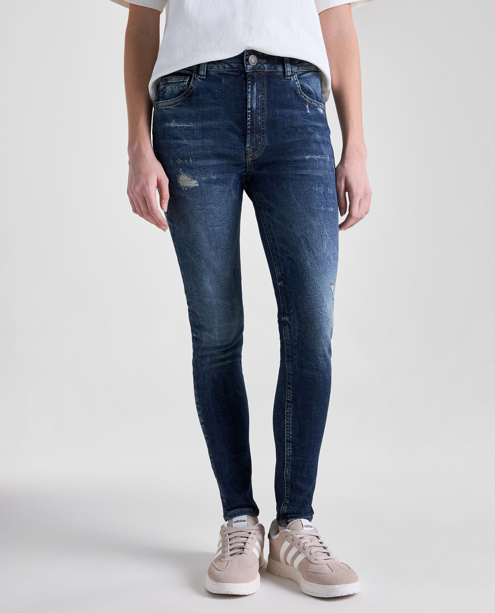 Jean Jegging Diseño Skinny Tiro Alto para Mujer