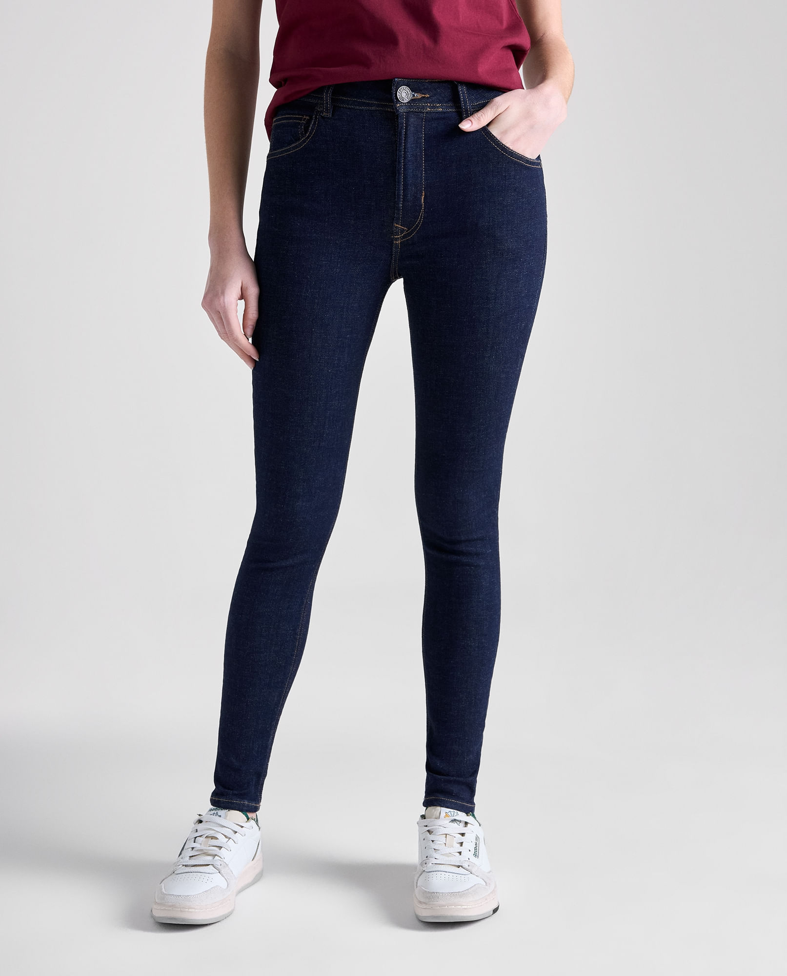 Jean Jegging Alto para mujer