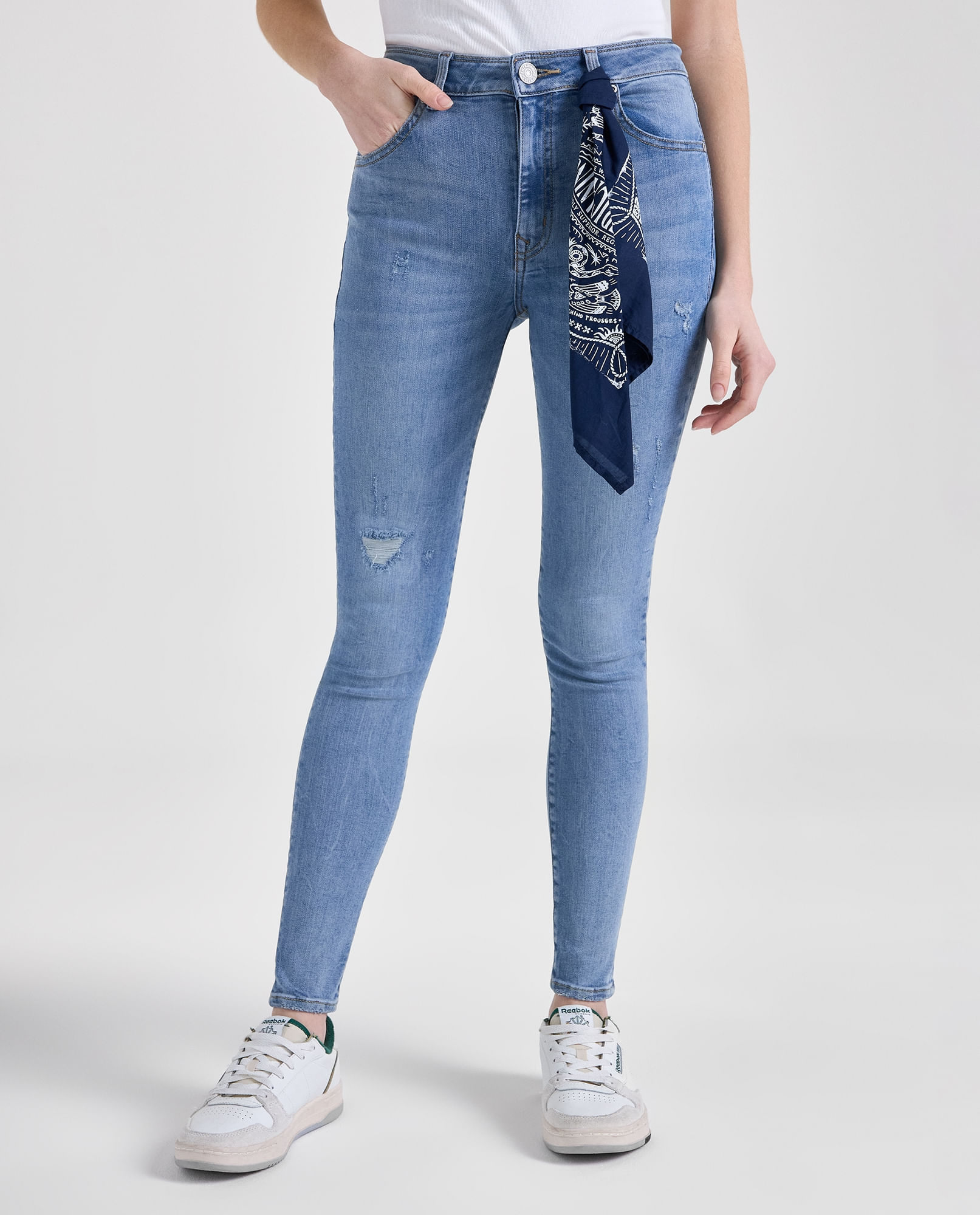Jean Jegging Alto para mujer