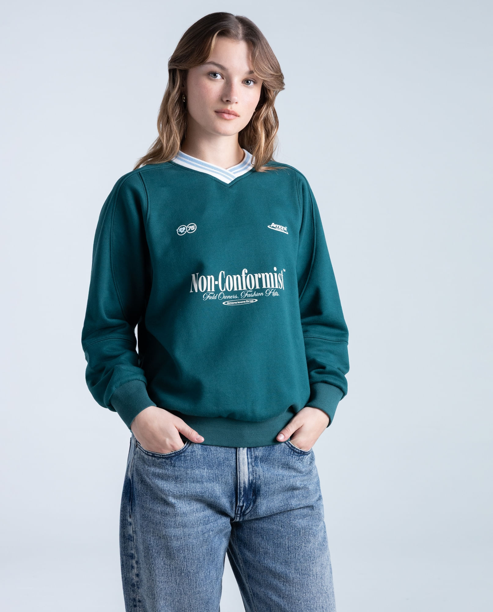 Buzo regular en algodón estampado localizado