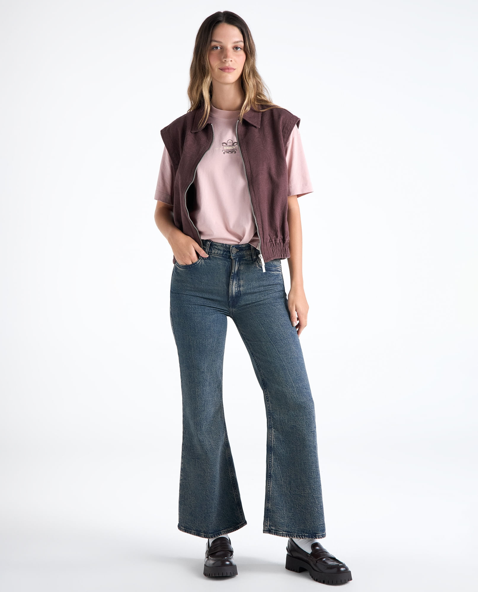 Jean Flare medio para mujer