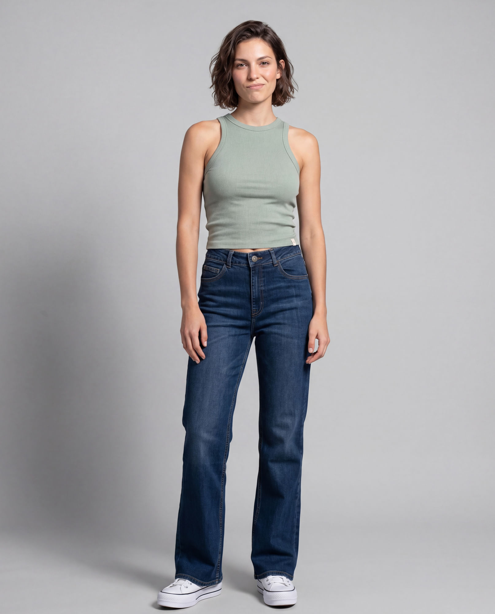Jean Bootcut Alto para mujer